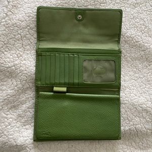 Fossil multi-fold wallet w/ checkbook storage